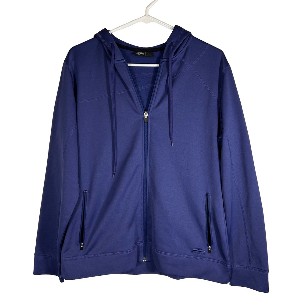 GoLite Womens Purple Full Zip Hoodie Recycled Polyester Fleece Jacket Large